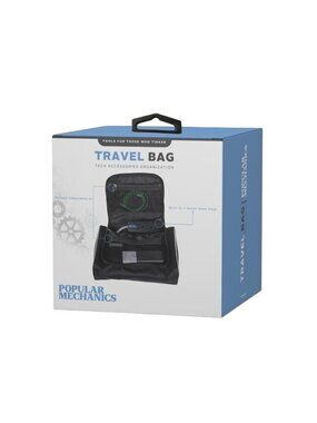 Popular Mechanics Tech Travel Bag Organizer 3 Outlet Power Strip Electronics Cas